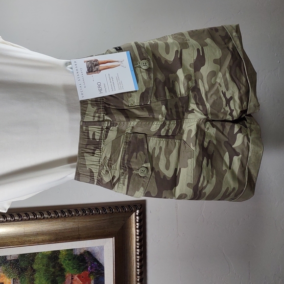 Social Standard by Sanctuary Camo Roll Tab Shorts - Picture 4 of 9